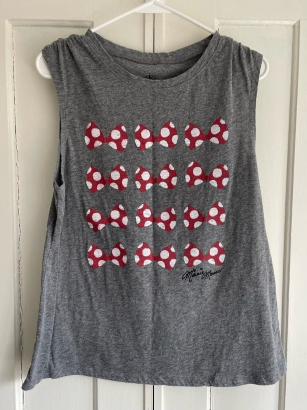 Women Tank Top Red Bows Large